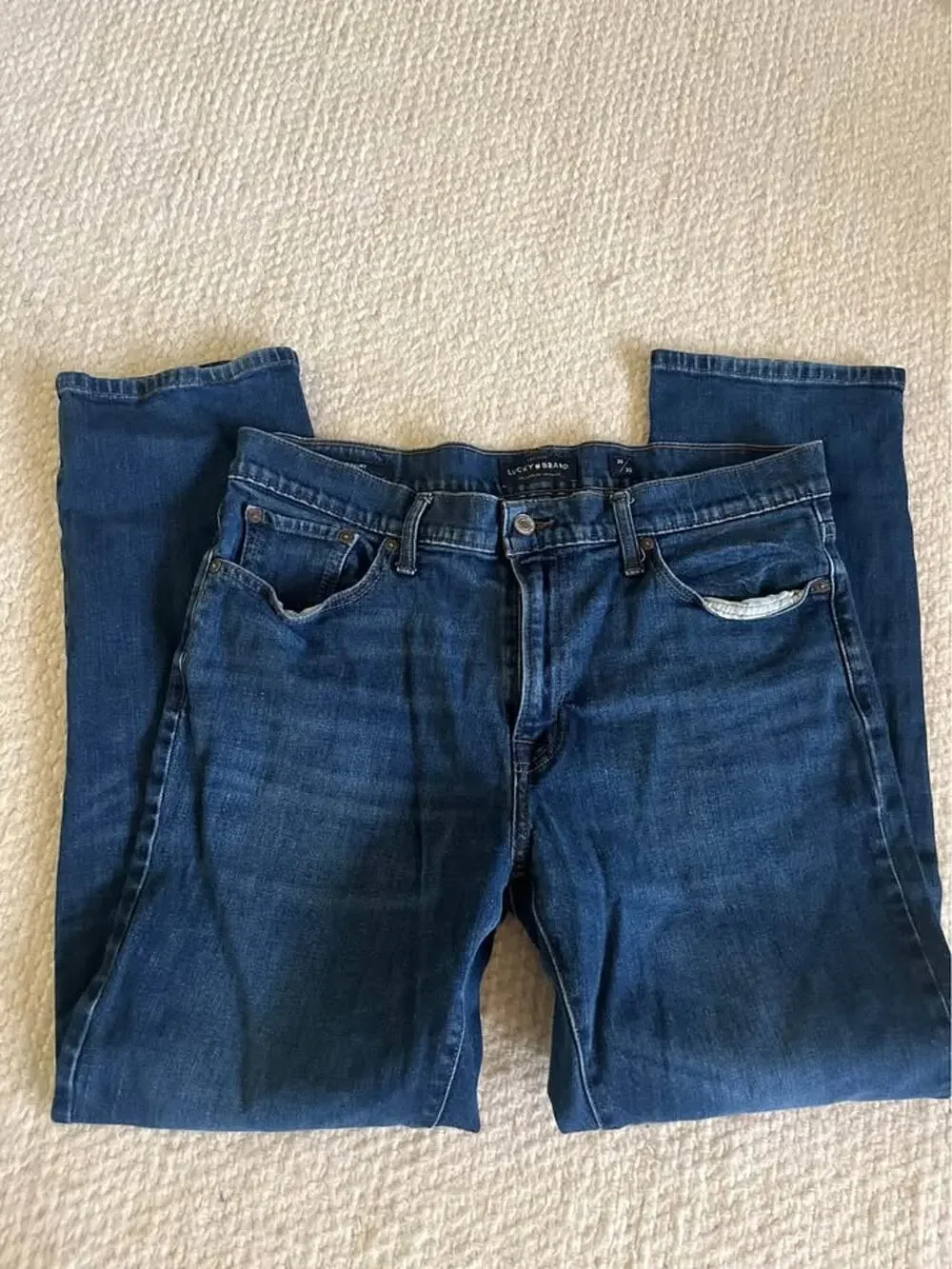 Lucky Brand Men's Jeans Size 36/30 Dark Wash Classic Straight Leg